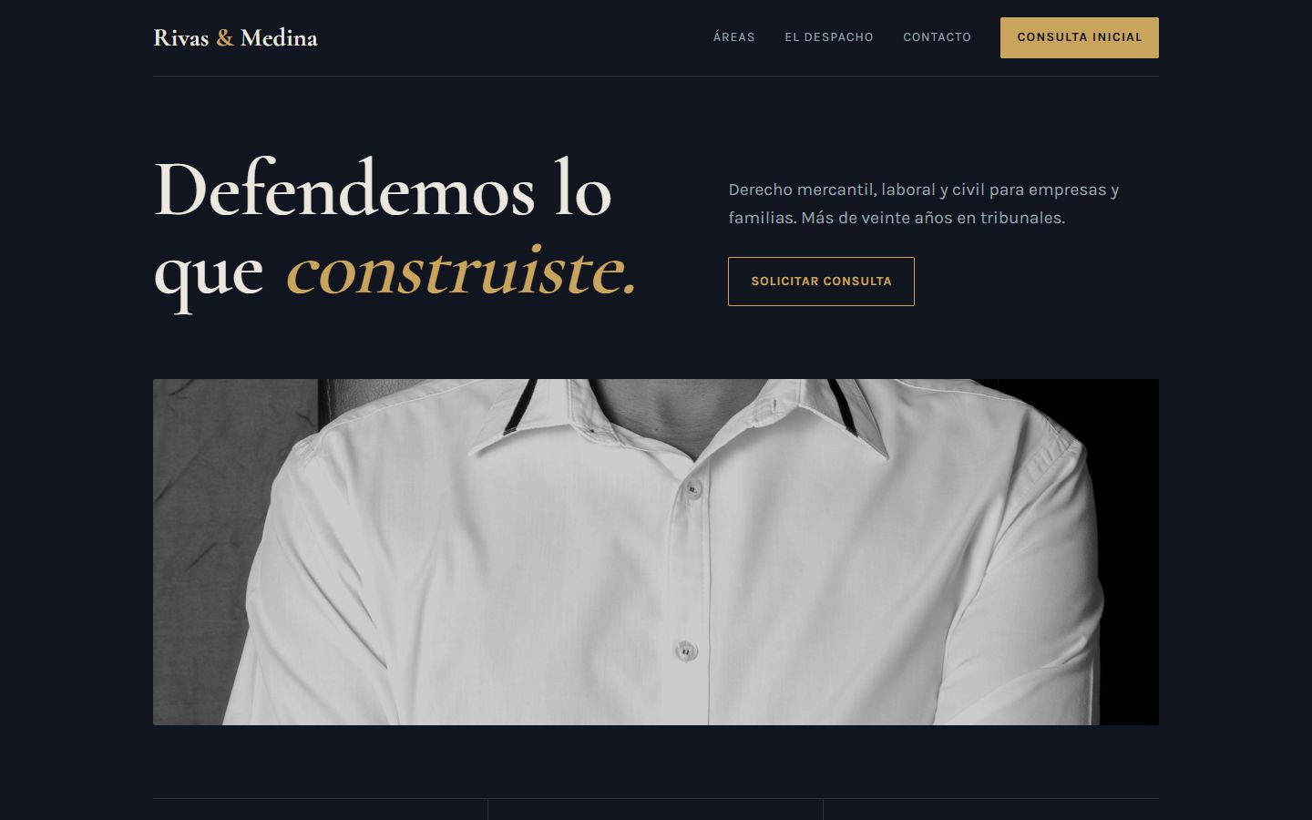Modelo de web para despacho de abogados